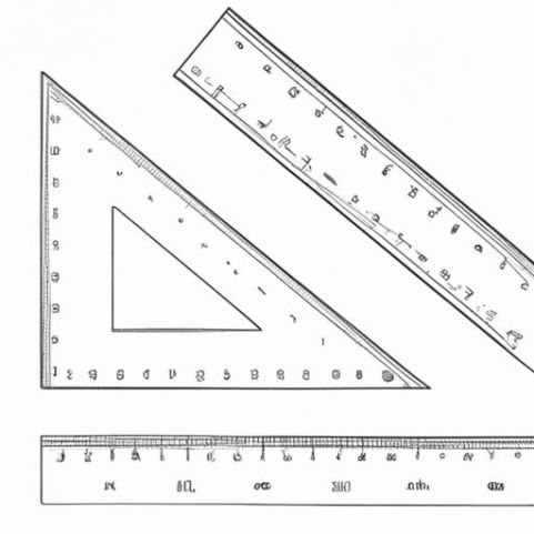 مجموعة مسطرة الرياضيات الهندسية، أداة تعليمية منقلة ذراع التأرجح، مثلث منقلة بلاستيكي للمدرسة