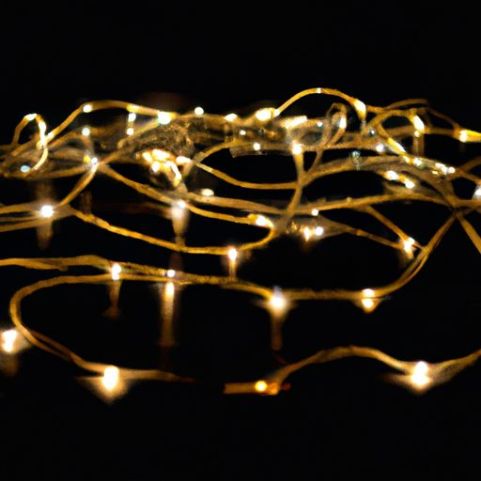 corda luz decoração de natal decoração de quarto brilhante led de 50 metros