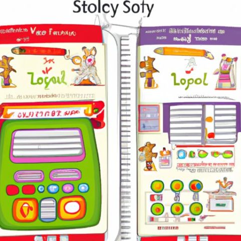 故事笔记本，法语和英语教学逻辑判断声音阅读玩具学习机热门儿童教育玩具