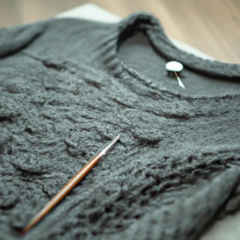 suéter de cuello redondo Firma china, fabricante de camisetas sin mangas de punto personalizadas en China