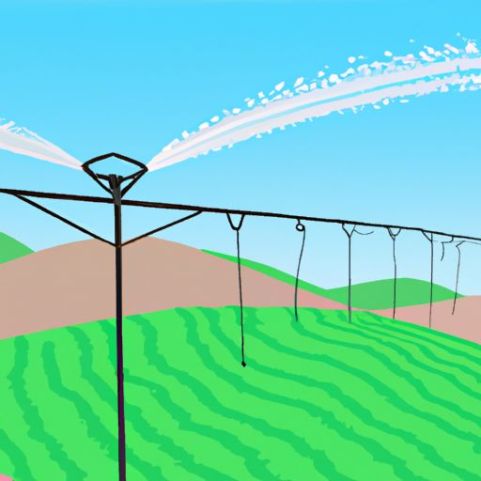 fornire un sistema di irrigazione di progettazione gratuito Irrigazione a sprinkler per agricoltura agricola Acqua agricola Irrigazione a pioggia con pistola a pioggia grande Sistema di irrigazione a perno centrale