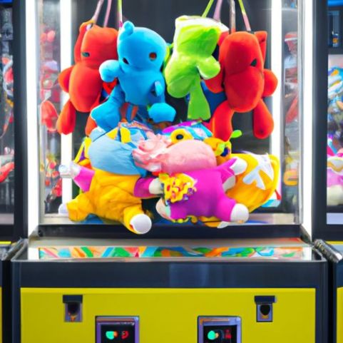 Mainan Mewah Arcade Mesin Penjual Otomatis Cakar Mainan Gila 2 Pemain Mesin Permainan Derek Cakar Mesin Cakar Diskon Besar Taman Hiburan Dioperasikan dengan Koin