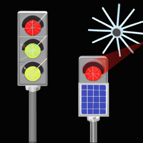 Lampada Segnale stradale di sicurezza stradale Solare con lente ragnatela LED di alimentazione Flash Segnale di avvertimento Semaforo Luce solare Freccia Flash solare diviso cinese