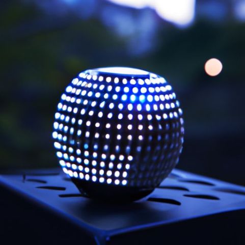 Bola Disko Mini Lampu Malam LED Speaker Nirkabel pesta luar ruangan untuk DJ Natal Lampu Pesta USB Suara Diaktifkan Halloween