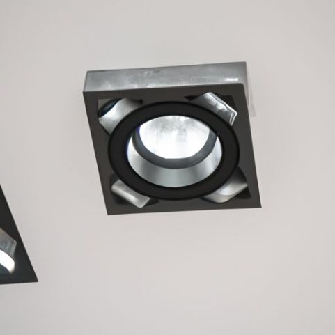 Magasin de vêtements Grille LED LED cob downlight lumière carrée tête unique intégré Downlight COB plafond spot 85-265v centre commercial