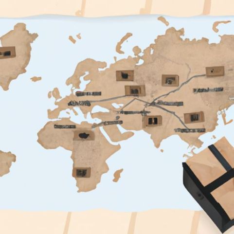 mapa mapa de viagens em papel Kraft