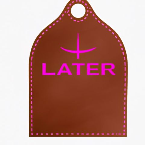 Etiqueta de costura de couro falso Colar a laser Logotipo tecido 3D em relevo Etiqueta de logotipo de bolsa Etiquetas de couro Bolsas de couro de atacado Marca própria