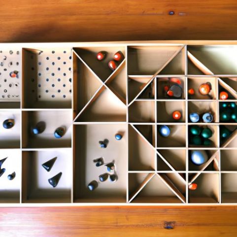 Bahan Montessori Anak-anak untuk Anak-anak Mainan Menghitung Kayu Kotak Langganan Sains Spielzeug Montessori Mainan Matematika Kayu untuk