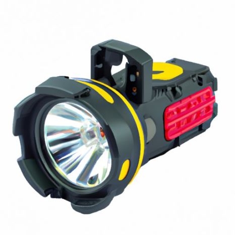 Lampe de chasse à LED, lampe de travail à LED pour l'extérieur, 6 modes d'éclairage, phare blanc, rouge, jaune, lentille zoomable au laser, tête à LED
