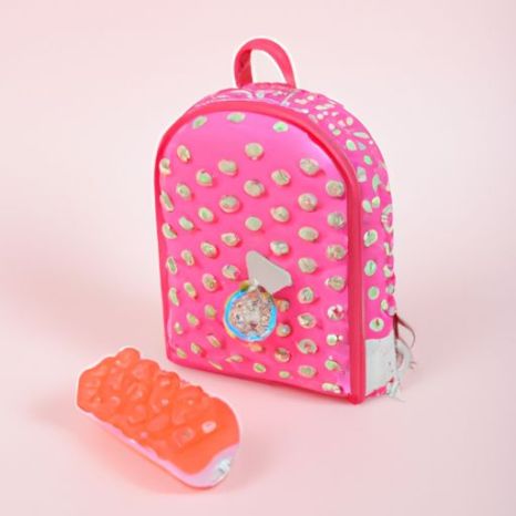 Girls Stress Reliever Pops Fidget Schoolbag bubble fidget Zipper Backpack Bags Silicone Fidget Backpack Toy Kids