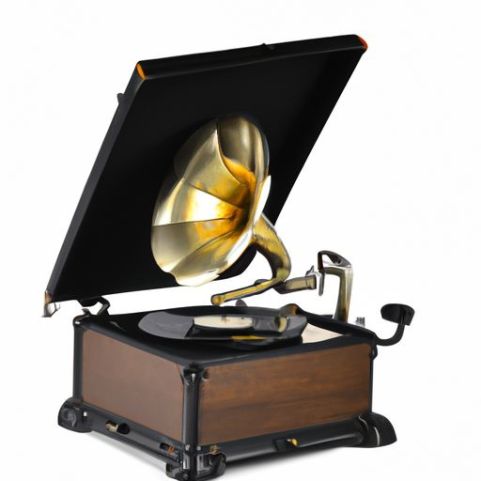 Gramphone Support 3 Speed ​​Vinyl Record Home Decor Player Portable Aktentasche Turntable Player NisoulHot Sale Modern