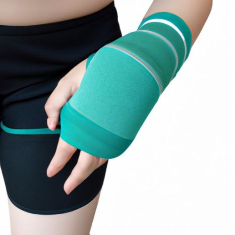 Benda da polso avvolgente per uomo e donna ad alta compressione elastica della coscia per alleviare il dolore muscolare, distorsione, lesioni sportive, fasciatura del gomito, supporto per il gomito