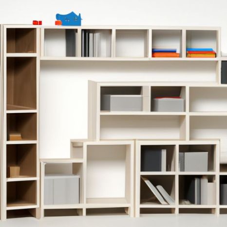 Spielzeug- und Bücher-Aufbewahrungstisch für Organizer mit fünf offenen Regalen für Spielzimmer, Schlafzimmer, Kinderzimmer, Großhandel mit neuen Funktionen