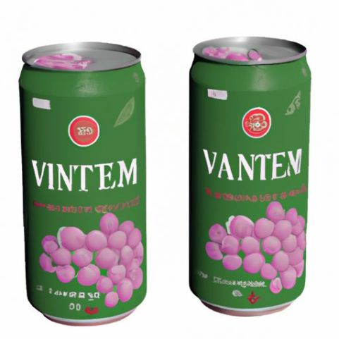 Lattina di succo da 330 ml prodotta in Vietnam all'ingrosso etichetta privata Prodotto più venduto Etichetta di design gratuita Produttori di bevande Uva