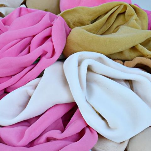 Daur Ulang Limbah Kapas Organik 100 persen harga Kain Katun Putih Tekstil Berkualitas Tinggi Warna Campuran Baru