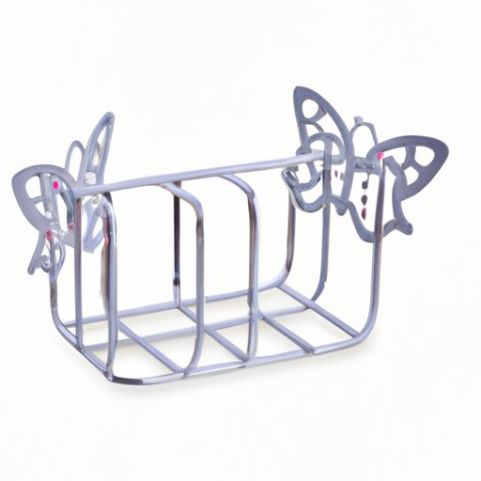 Rack pieghevole portabicchieri a forma di farfalla Stendibiancheria in acciaio inossidabile per stendere i vestiti