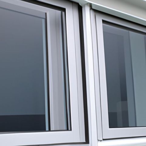 jendela tetap berkualitas baik berlapis ganda untuk penahan panas vila jendela tenda aluminium berlapis ganda untuk rumah Minetal horizontal lowes