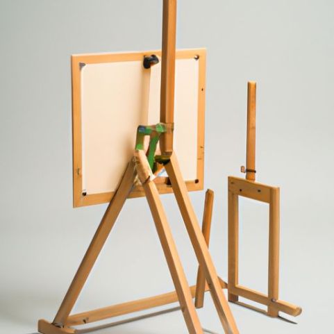Double Rocker Beech Wooden Artist Painting card stand Easels with Wheel BOMEIJIA High Quality Professional Supplier
