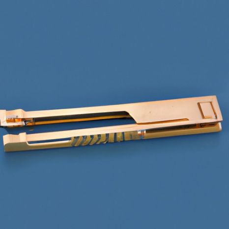 Manico in rame puro placcato oro Clip di prova Clip a becco d'anatra per strumento di prova Morsetti a coccodrillo Kelvin da 90 mm di alta qualità