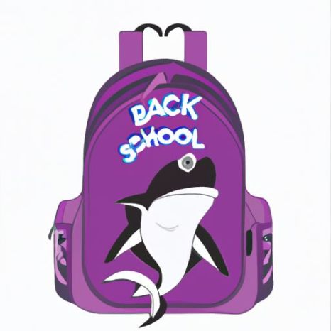 Sac à dos cartable cartable sac de dessin animé garçons requin coquille cartable livre sac cartable sac à dos pour filles 2023 enfants enfants garçons filles