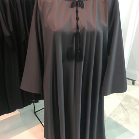 Gaya Terbuka Modern Kasual Gaya Turki Potongan Set Abaya Depan Terbuka Abaya Muslim Gaun Sederhana Terlaris Klasik Kancing Bawah Dubai Abaya