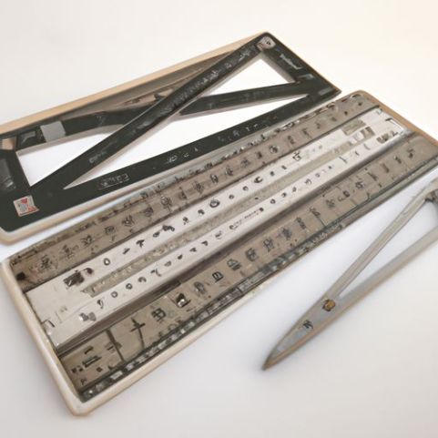 Professional Metal Oxford Math stationery mathematical Sets Geometry Ruler Set with Box Best Original Factory Price