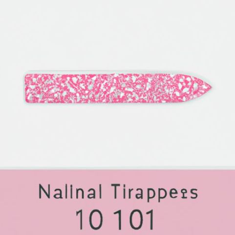 professional 100/100 100/180 grit pink nail tips nail file wholesale custom logo