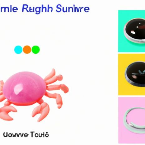 Sensory Universal Walking Transparent Projection Baby เกมสัตว์เลี้ยงเสมือนจริง tamagotchi สีสันสดใสกระพริบดนตรีฤาษีปูของเล่นเด็กสัตว์เลี้ยงไฟฟ้า