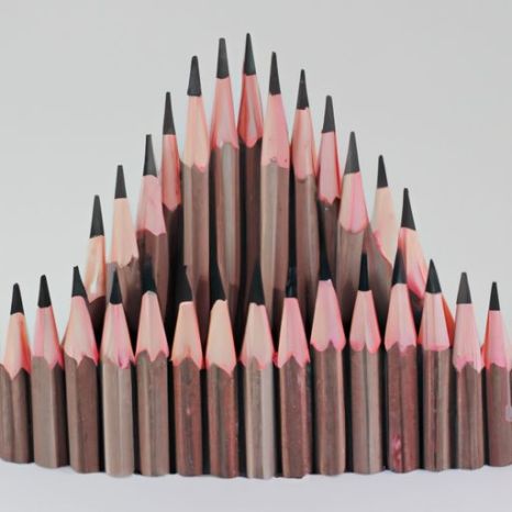 أقلام رصاص خشبية مثلثة طبيعية ممتازة بدون قلم رصاص ملون ممحاة مدرسية فنية لأطفال المدارس من مصنع تشجيانغ للقرطاسية البيئية