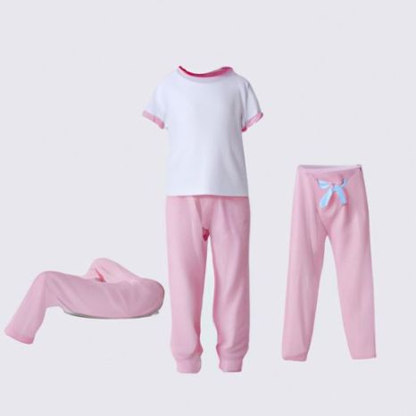 conjunto de pijamas femininos para maternidade, pijama alto simples de algodão personalizado para mulheres