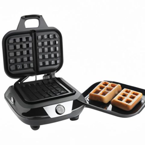 Grelha interna e prensa Panini, fabricante de waffle comercial preto SK223 prato clássico elétrico de 2 porções