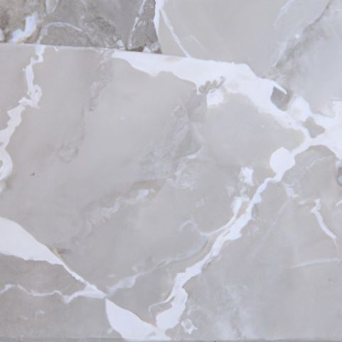 Carreaux personnalisés blancs de Carrare et marbre naturel pavé de dalles de sol pour salle de bains, revêtement en pierre, pierre naturelle complète, Italie Bianco