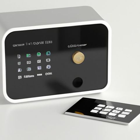Cassetta di sicurezza biometrica ignifuga intelligente per laptop con denaro per hotel, mini cassetta di sicurezza intelligente per hotel con due piccole chiavi digitali