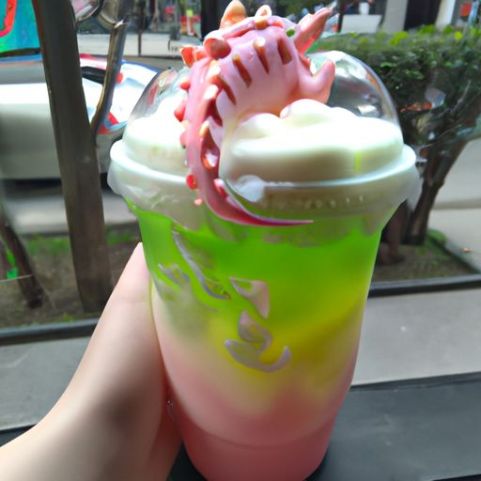 fake plastic Grande Dragon Drink indoor and outdoor Pink Drink with salted cold foam Peach Green Tea 2023 new 3D resin artificial creativity