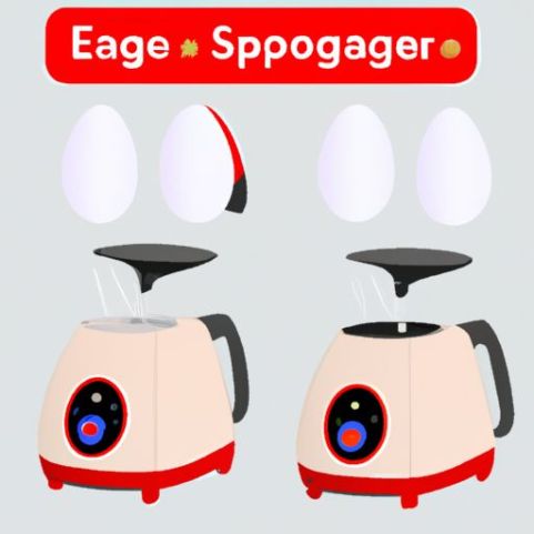 Egg Poacher Cartoon Mini vaporera con dos Egg Poacher Apagado automático desayuno mágico VENTA CALIENTE Multifuncional doble