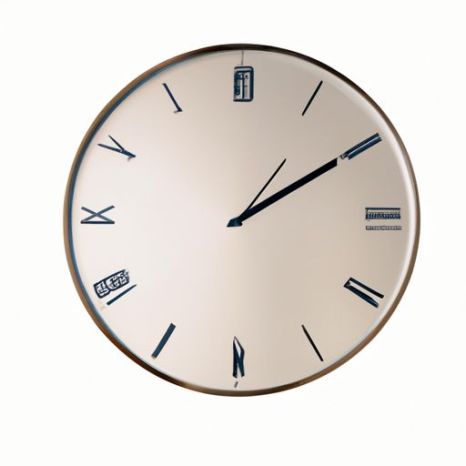 Decorative Simple Slim Round 12 Inch mechanical wall clock RC Metal Wall Clock for Bedroom HD-1688 OEM European