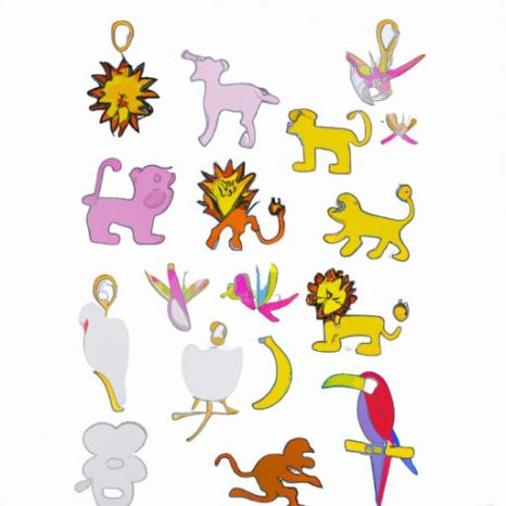lion stickers children's room metal hook heat home wall decoration graffiti animal stickers 50 pieces animal monkey parrot elephant