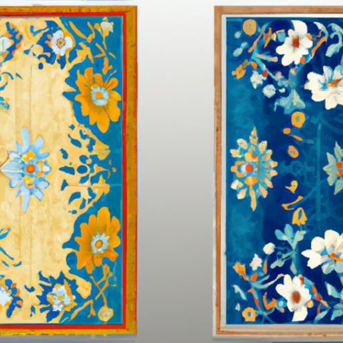 Дизайн дверного коврика с принтом и удалением пыли с цветочным рисунком