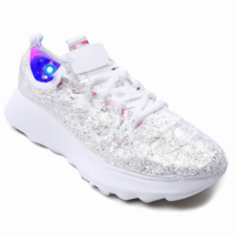 Giày thể thao thoáng khí có đèn LED phát sáng USB dành cho nữ Nam Nữ Bé trai Giày LED Cao Top