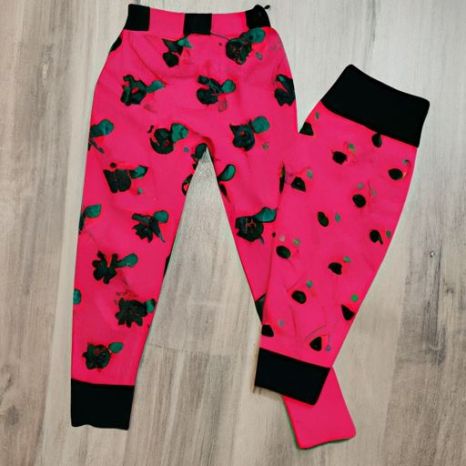 Leggings Little Strawberry Embroidery Classic Style trousers girls Girls' Pants Wooden Ear Edge Toddler New Kids Clothing Autumn 2023 Kids's