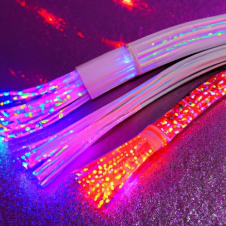 ชุดไฟ ตัดที่ไฟ LED ไฟเบอร์ออปติกแบบตาข่าย จะตัดชุด RGB ไว้สำหรับตกแต่งไฟภายในอาคาร LED RGB Twinkle Fiber Optical แบบแขวน