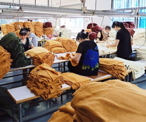 Herstellung von Pullovern