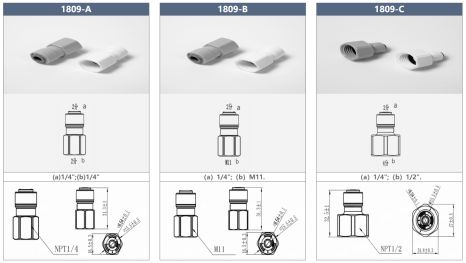 Accesorios de conexión rápida de tubos de plástico de alta calidad y precio competitivo