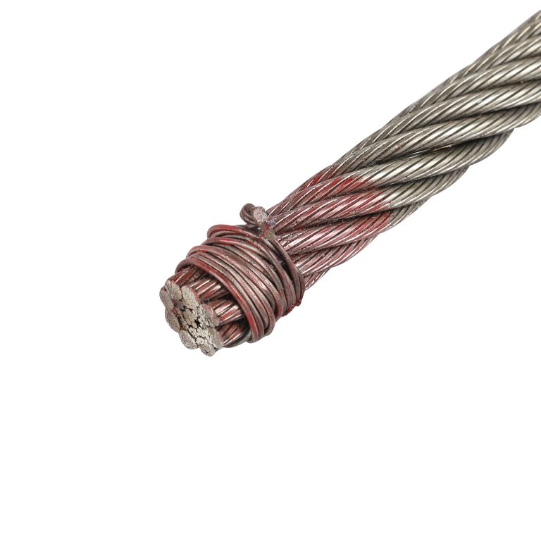 bis em cabo de aço, tensão de ruptura de cabo de aço inoxidável de 4 mm, punho de cabo de aço
